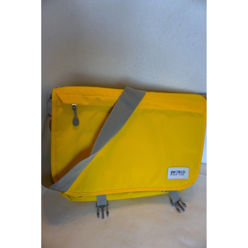 J World New York Yellow Messenger Bag Laptop Crossbody School Travel KC.A9012